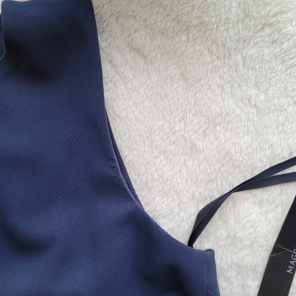 NWT MAGGY London Midi Sleeveless Dress Blue Size 2 - Picture 10 of 13